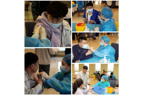 新盛娱乐集团组织职工新冠疫苗接种