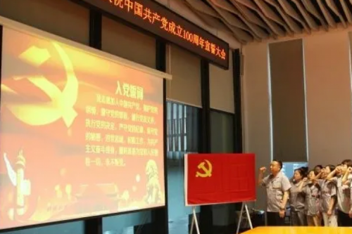 誓言铮铮 铭记初心 | 新盛娱乐集团举行党员宣誓活动