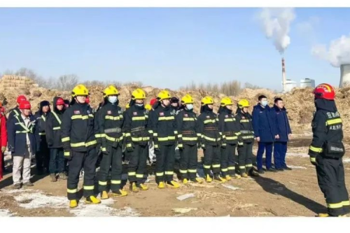 泰来新盛娱乐兴泰生物质电厂举行2024年首场消防演习活动